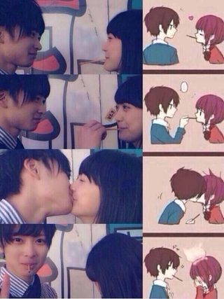 Illustration for article titled Japanese Snack Inspires Kissing, Fan Art, and Internet Celebrations